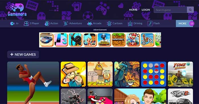 Gamenora là một trang web game online chuyên về các trò chơi HTML5
