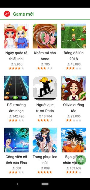 Top game hot trên GameVui