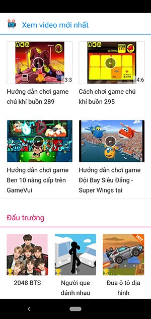 Chủ đề game trên GameVui