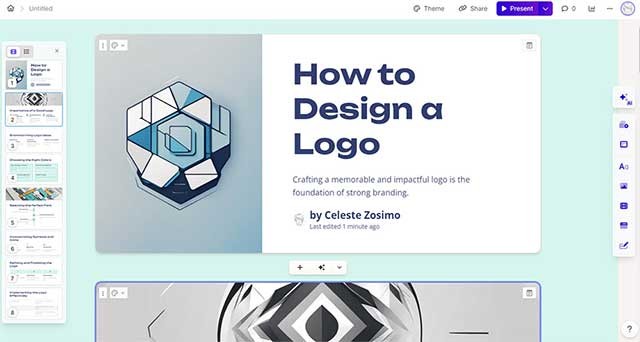 Quan sát Gamma tạo ra toàn bộ bài thuyết trình một cách trực tiếp