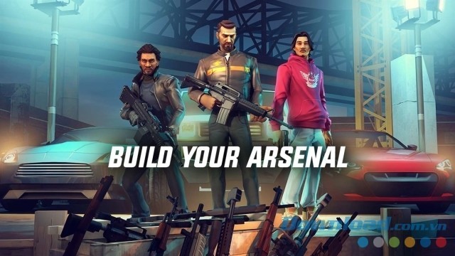 Sử dụng các vũ khí phong phú trong game hành động miễn phí Gangstar New Orleans: Open World cho máy tính