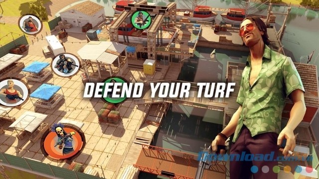 Bảo vệ địa bàn hoạt động trong game hành động miễn phí Gangstar New Orleans: Open World cho máy tính