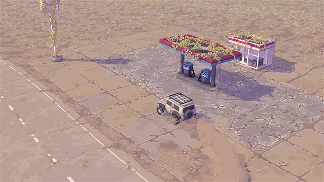 Lái xe qua những địa điểm và khu vực được mở rộng dần dần theo tiến độ chơi Garbage Country