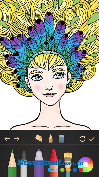 Các loại bút của Garden Coloring Book