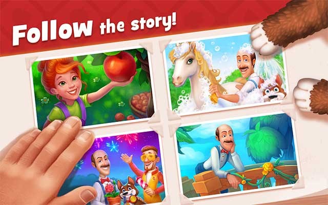 Khám phá nhiều câu chuyện hấp dẫn trong game Gardenscapes cho Android
