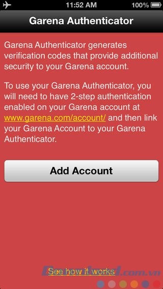 Bảo mật tài khoản Garena
