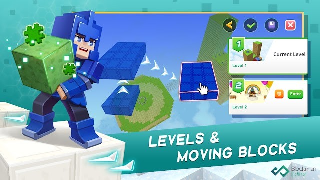 Cá level và di chuyển các khối để tạo ra game của bạn