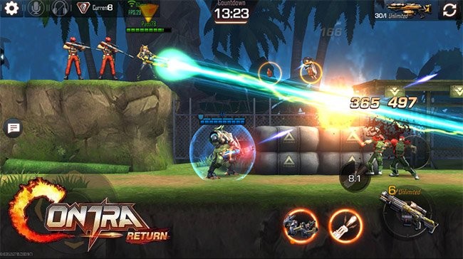 Hiệu ứng hình ảnh trong game Contra mới