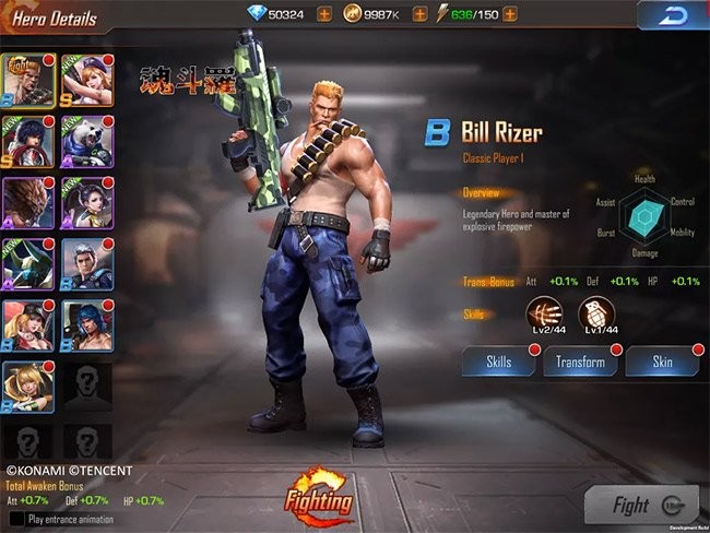 Một trong hai nhân vật chính Garena Contra Return