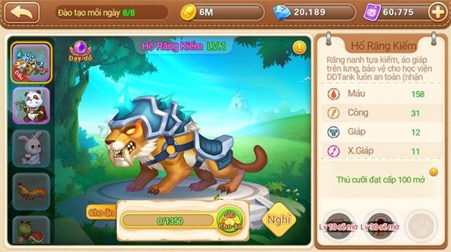 Thú cưỡi mới: Hổ răng kiếm