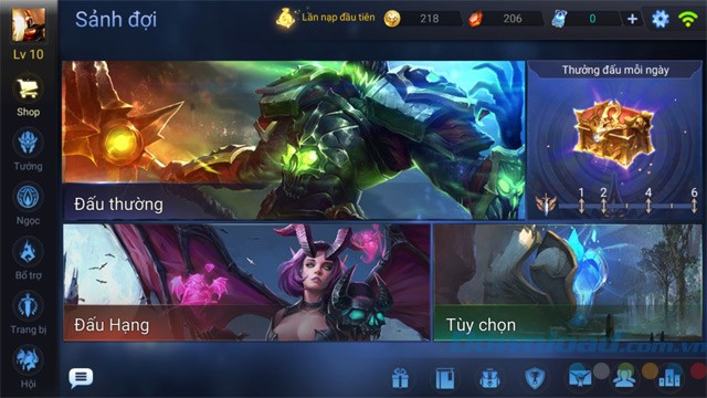 Chế độ chơi trong game Garena Liên Quân Mobile