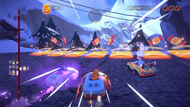 Garfield Kart - Furious Racing là game đua xe vui nhộn cùng mèo Garfield là những người bạn