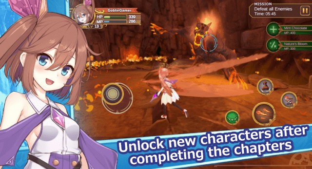 Mở khóa nhân vật mới sau khi hoàn thành các chương game