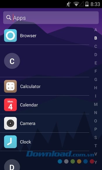 Ngăn kéo ứng dụng của GEAK Launcher