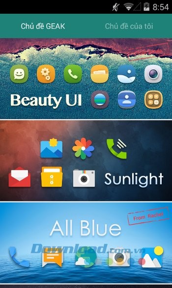 Kho chủ đề của GEAK Launcher