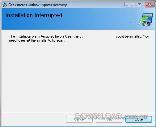Geeksnerds Outlook Express Recovery