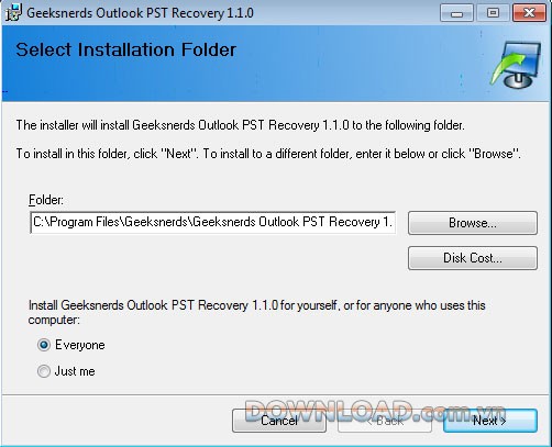 Geeksnerds Outlook PST Recovery