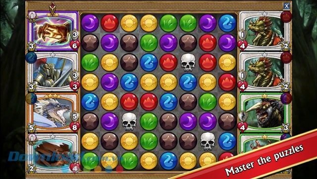 Giao diện game Gems of War