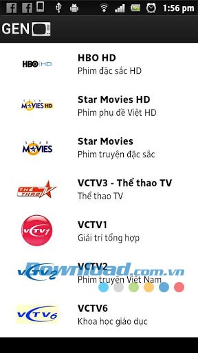 Gen Tivi - Truyền hình cáp for Android