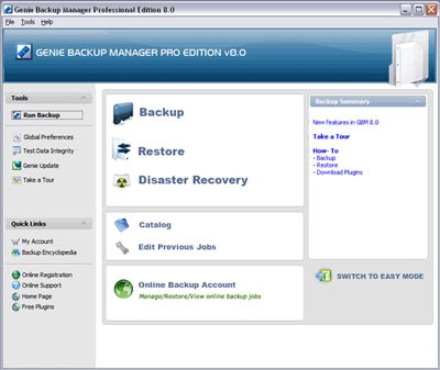 Genie Backup Manager Professional