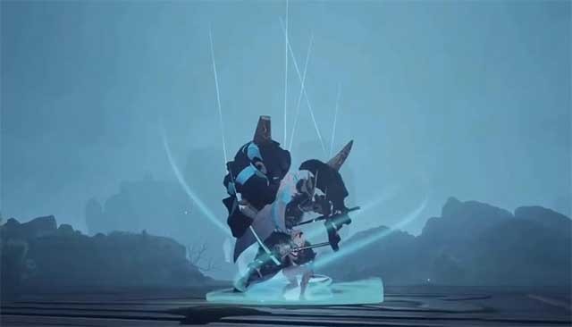 Maguu Kenki có một mặt nạ rắn để ngăn chặn các cuộc tấn công tầm xa