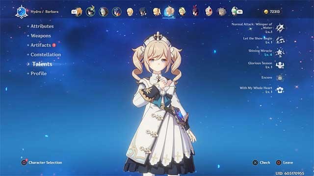 Skin của Barbara là phần thưởng cho sự kiện Echoing Tales