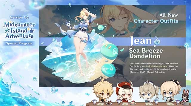 Genshin Impact: Hướng dẫn mở khóa trang phục mùa hè Jean