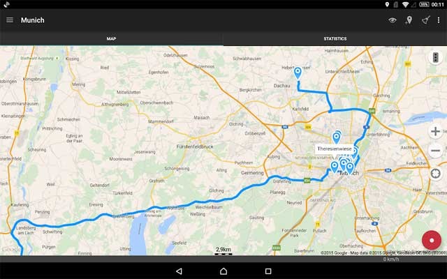 Ứng dụng Geo Tracker Android có thể ghi lại lộ trình di chuyển của bạn ngay cả khi đã bị tắt
