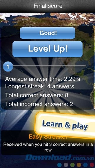 Lên cấp sau mỗi ván