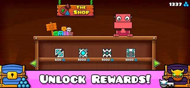 Mở khóa phần thưởng và đặc quyền mới trong game Geometry Dash World