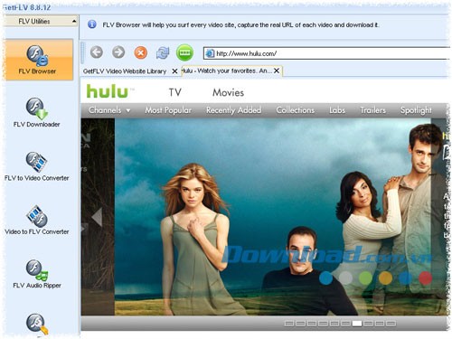 Hỗ trợ hầu hết các website chia sẻ video