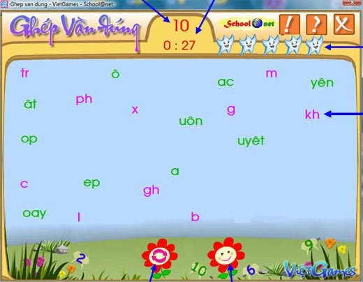 Quy tắc và cách chơi Letter Drop & Drag