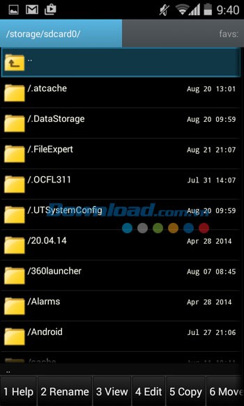 Ghost Commander File Manager quản lý tập tin trên thẻ nhớ