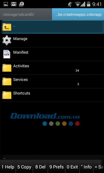 Tùy chỉnh cài đặt cho từng tập tin trong Ghost Commander File Manager