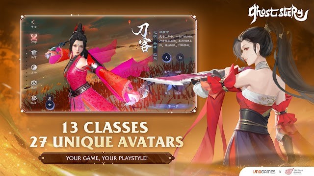 Tùy chỉnh nhân vật với 13 lớp nhân vật độc đáo, 27 lựa chọn diện mạo