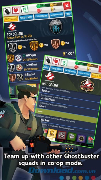 Hợp tác với các biệt đội khác để săn ma