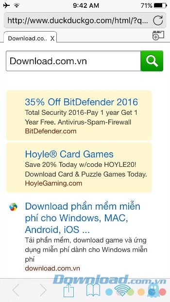 Tìm kiếm bằng DuckDuckGo