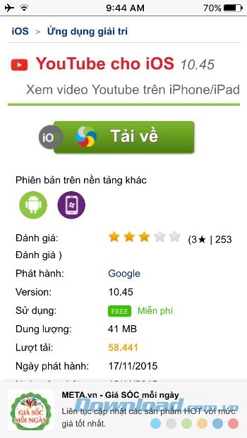 Duyệt web toàn màn hình