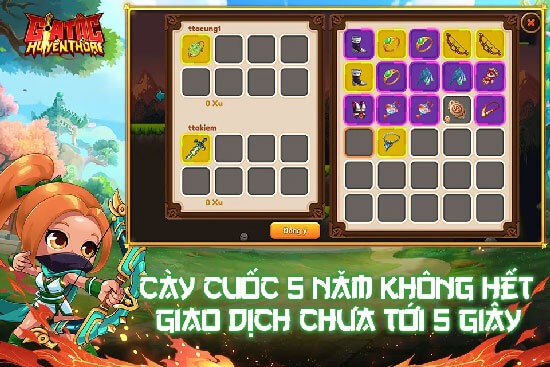 Cày cuốc thỏa thích, giao dịch tự do