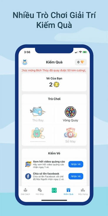 Nhiều trò chơi giải trí