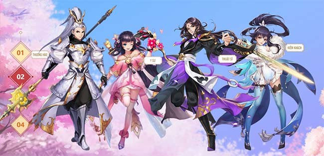 Hệ thống nhân vật trong Giang Hồ Ngoại Truyện Mobile