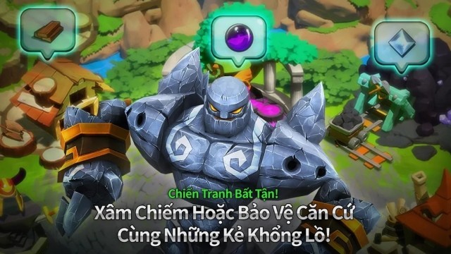 Xâm chiến căn cứ của những người khổng lồ, bảo vệ căn cứ của chính mình