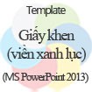 Mẫu Giấy Khen, Template Giấy Khen Miễn Phí