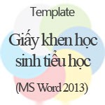 Mẫu Giấy Khen Cho Học Sinh Tiểu Học - Download Miễn Phí