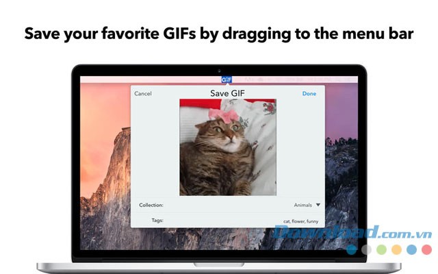 Lưu ảnh động nhanh cùng GIF Keyboard cho Mac