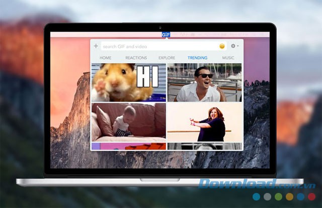 Kho ảnh động khổng lồ trên gif keyboard for mac