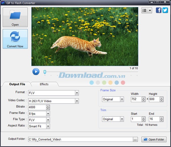 Program4Pc GIF to Flash Converter