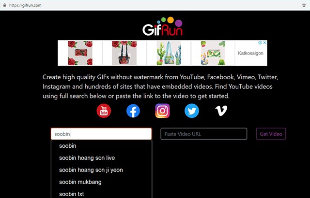 Tìm kiếm video trên YouTube hoặc dán đường dẫn video gốc
