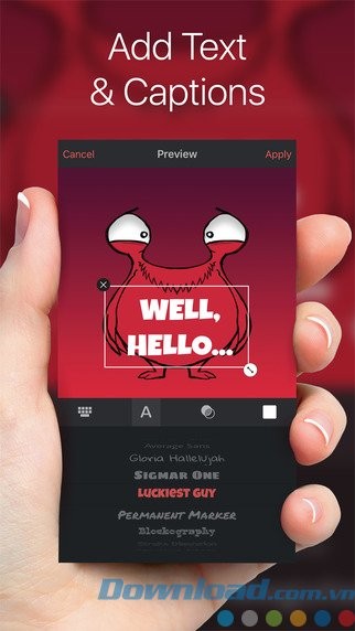 Chèn chú thích ảnh