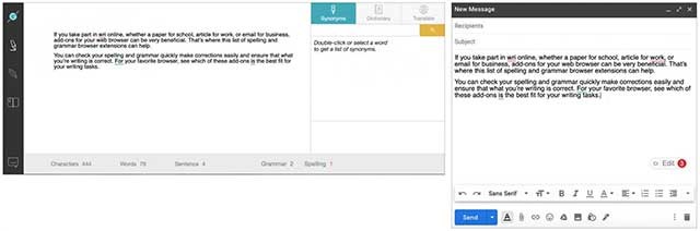 Ginger sẽ chỉnh sửa chính tả tiếng Anh trên Gmail, Facebook, Twitter,...